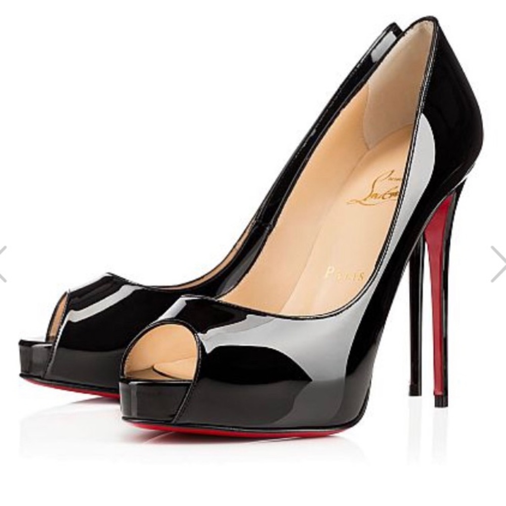 Christian Louboutin Hyper Prive 120 Patent Peeptoe
